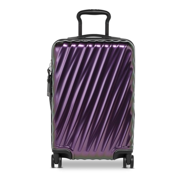 TUMI Carry On Travel Suitcase Luggage Iridescent Purple NWT - Picture 1 of 14